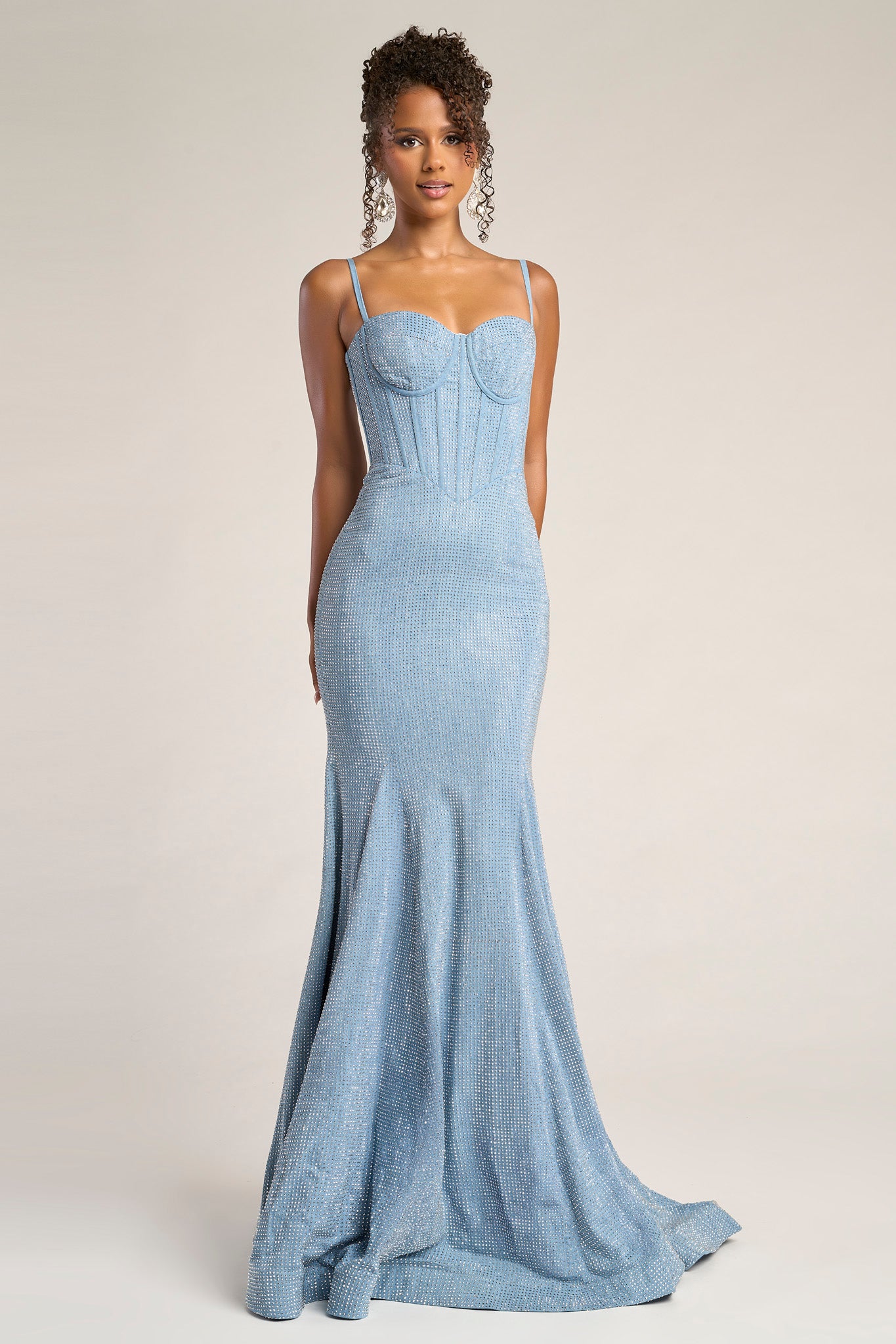 Portia & Scarlett Mermaid Heat Stone Prom Dress PS26258