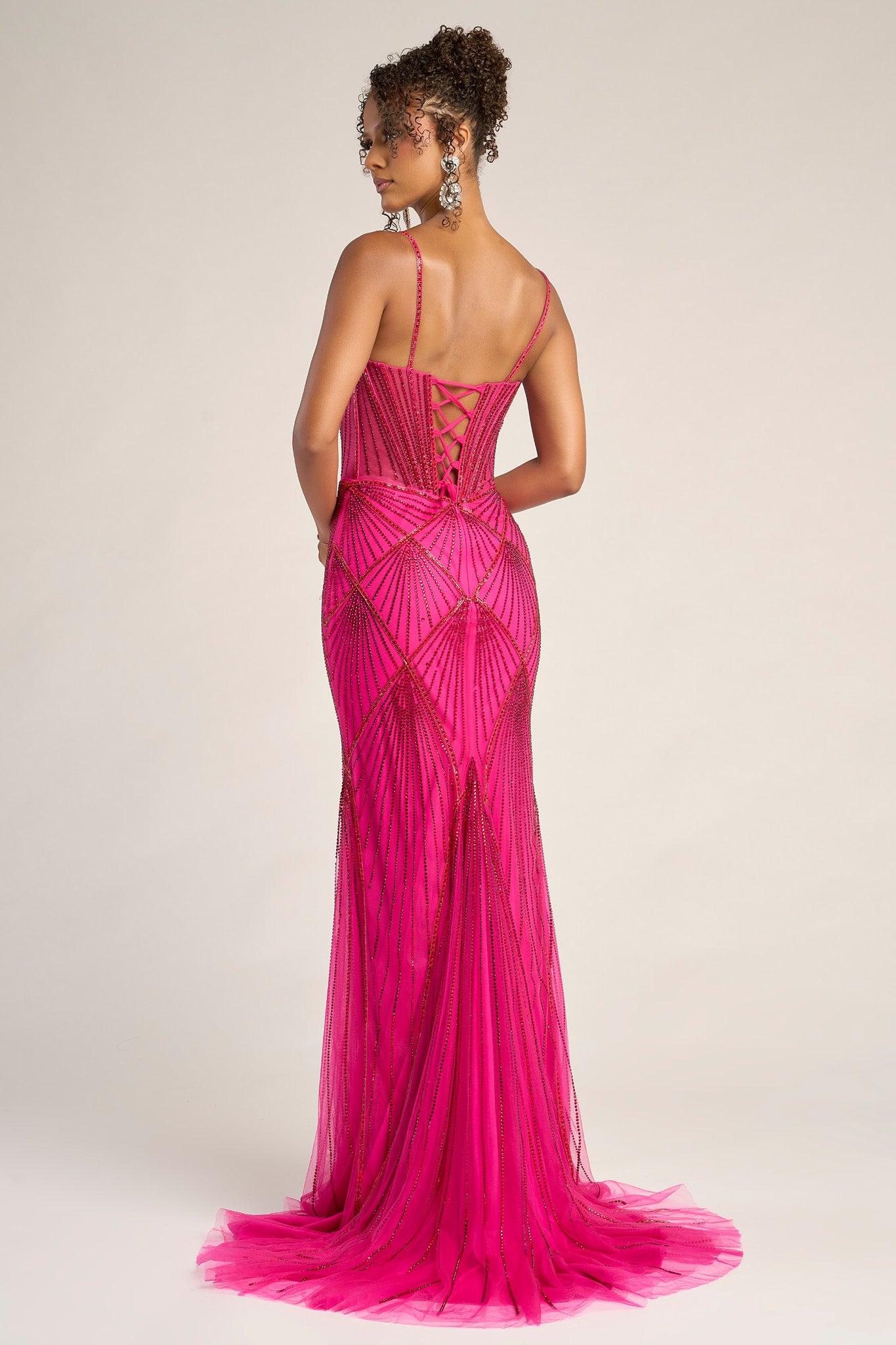 Portia & Scarlett Fitted Illusion Bodice Prom Dress PS26263