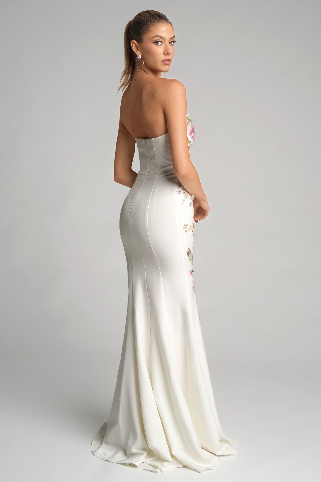 Portia and Scarlett Floral Sequin Prom Dress PS26286