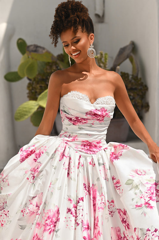 Portia and Scarlett Floral Ball Gown Dress PS26298