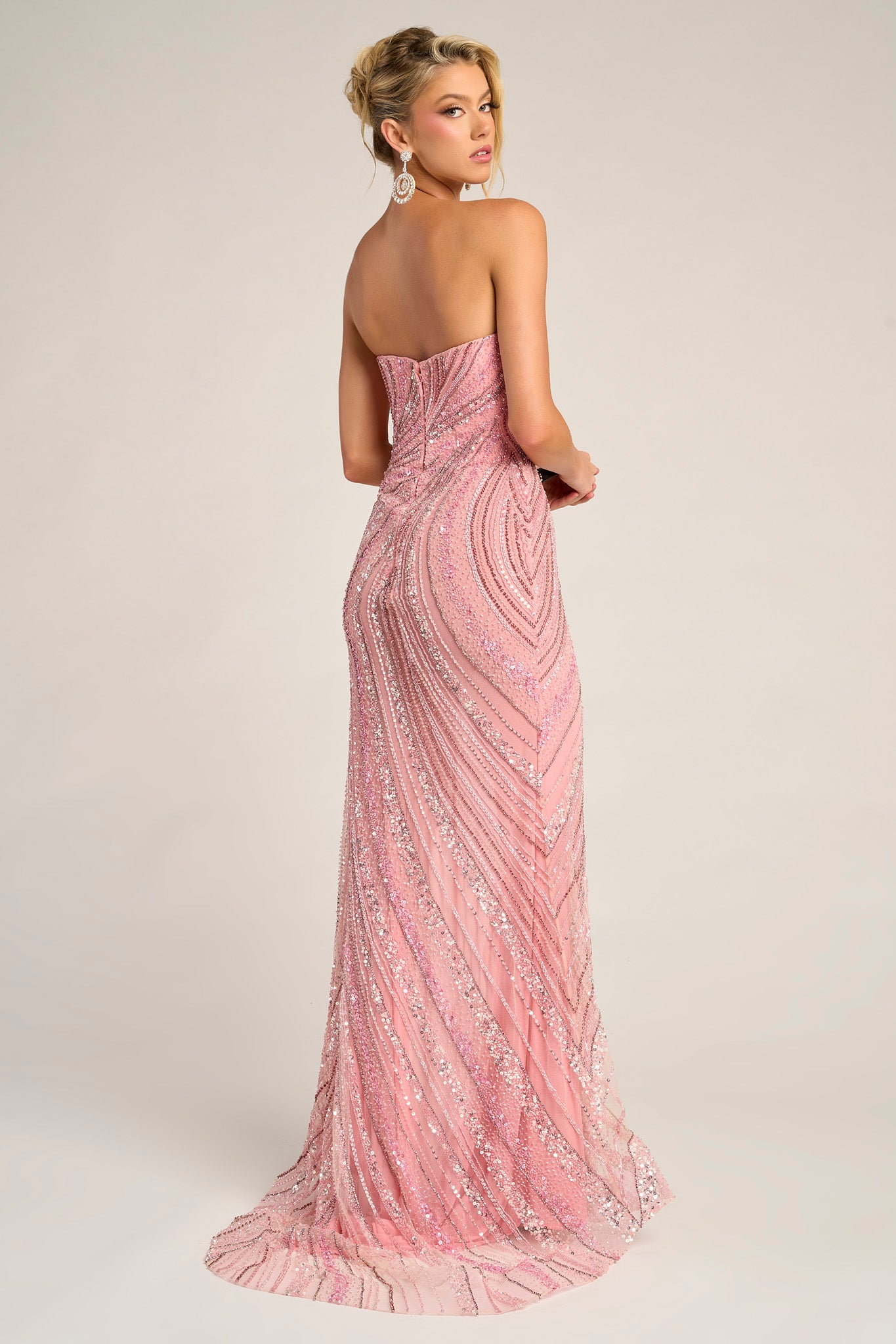 Portia and Scarlett Beaded Strapless Prom Dress PS26412C