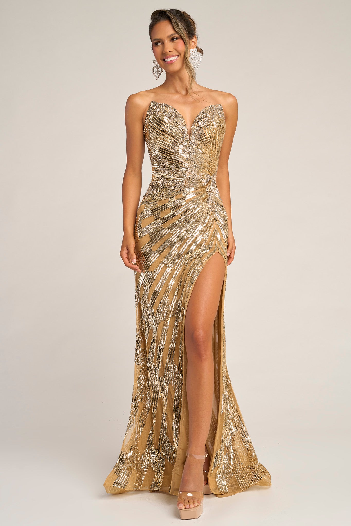 Portia and Scarlett Strapless Prom Dress PS26413C