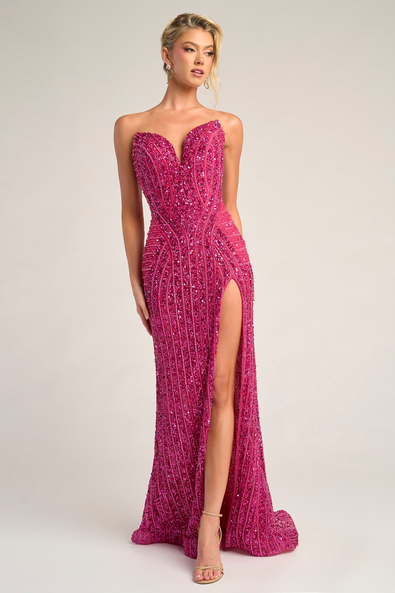 Portia and Scarlett Strapless Prom Dress PS26424C