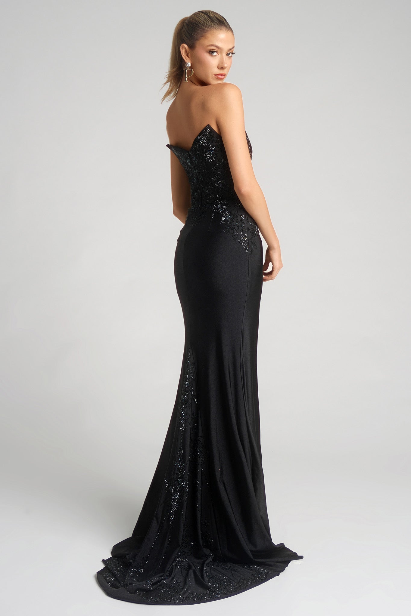 Portia and Scarlett Sequin Sweetheart Prom Dress XO067