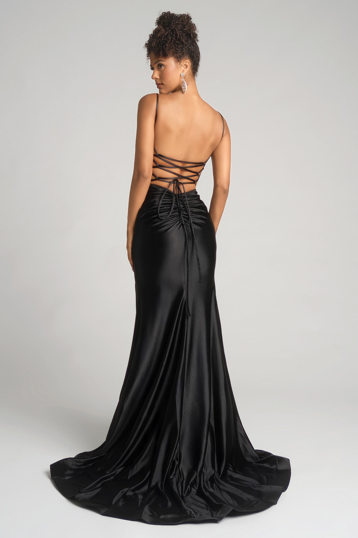 Portia and Scarlett Beaded Satin Prom Dress XO168
