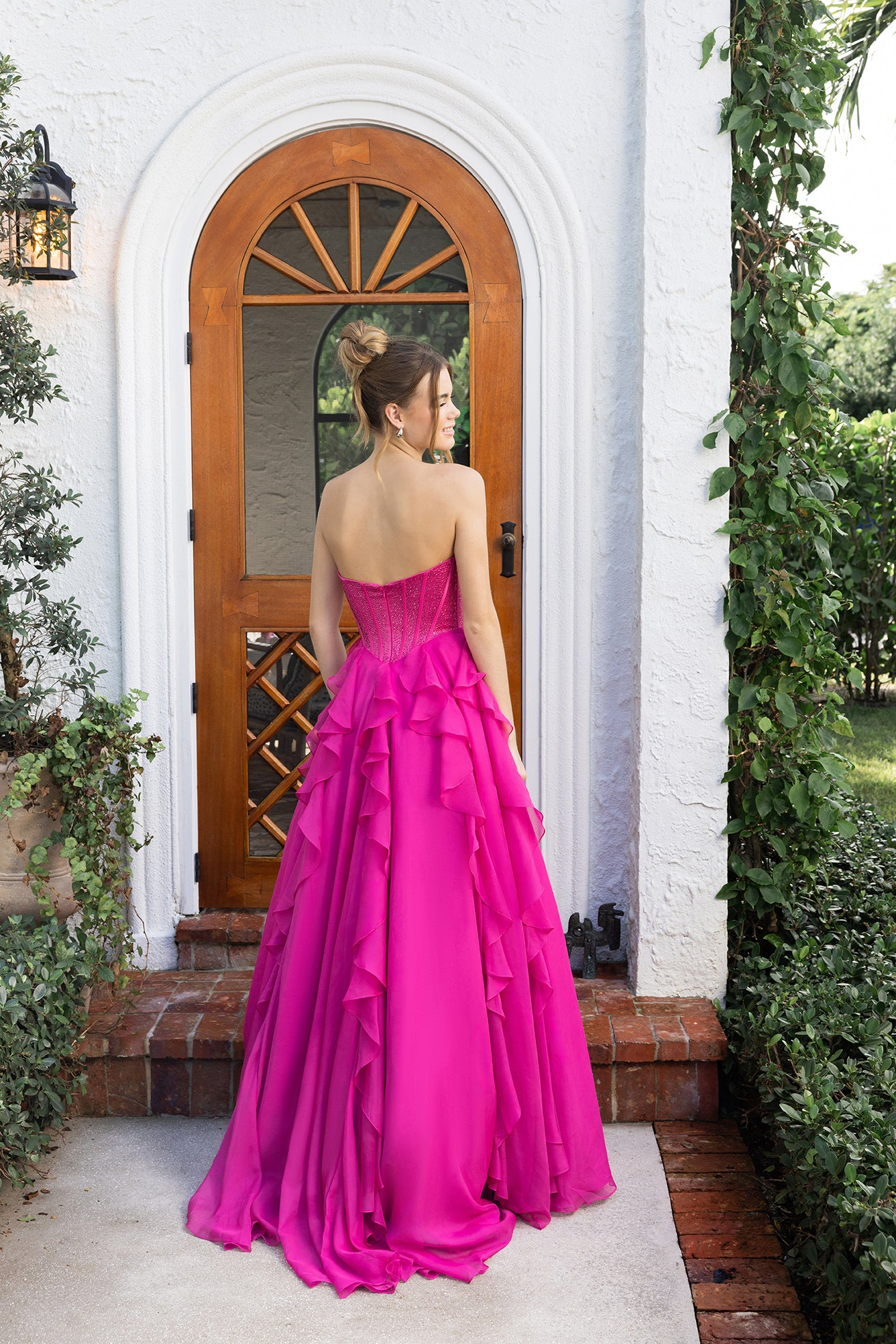 Portia and Scarlett Strapless Ruffled A-Line Prom Dress XO174